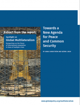 Peace Common Security Global Policy Forum